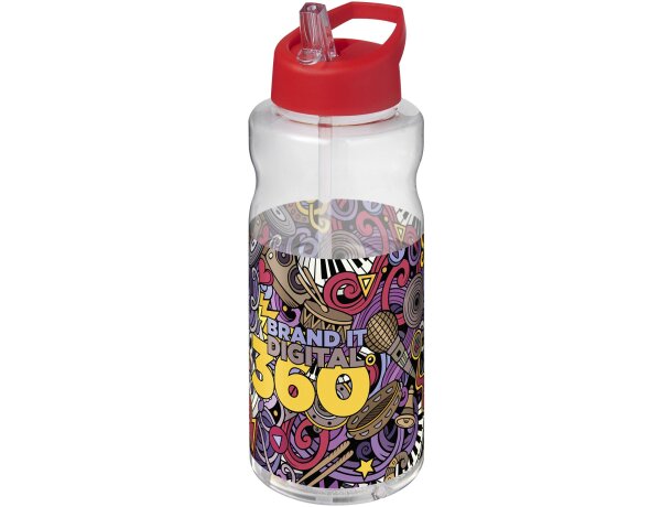 Bidón deportivo H2O Active Big Base de 1 litro sin BPA Rojo detalle 11