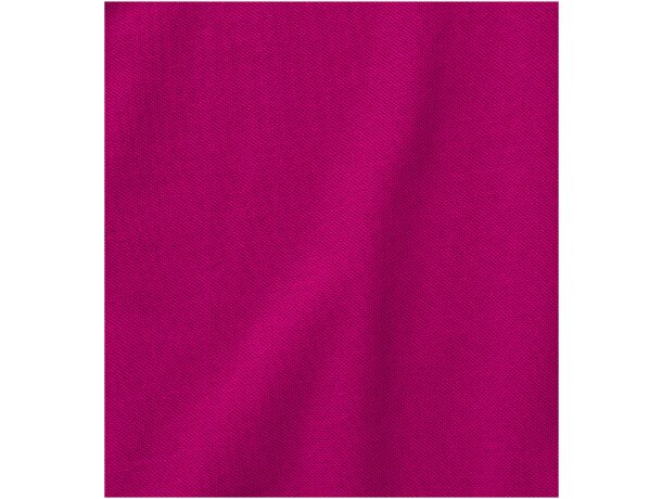 Polo de manga corta algodón BCI 200 g/m2 Elevate Life Calgary Magenta detalle 14