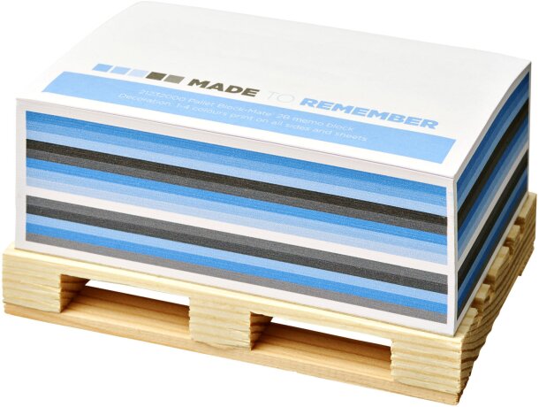 Taco de notas Pallet 2B Block-Mate® 120x80 Blanco detalle 2