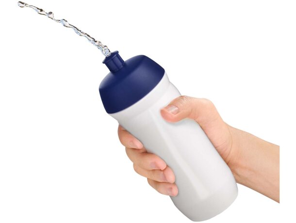 Bidón deportivo HydroFlex 500 ml flexible con tapa abatible Negro intenso/blanco detalle 25