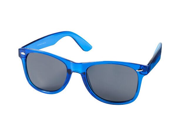 Gafas de sol varios colores transparentes personalizada azul Gafas de sol varios colores transparentes personalizada azul