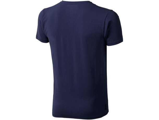 Camiseta manga corta algodón orgánico certificado GOTS hombre 200 g/m2 Azul marino detalle 21