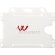 Porta credencial original de formato horizontal pp Transparente escarchado detalle 13