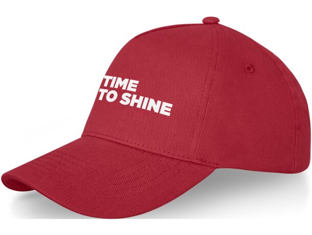 Gorra de 5 paneles totalmente personalizable para tu estilo único Rojo detalle 5