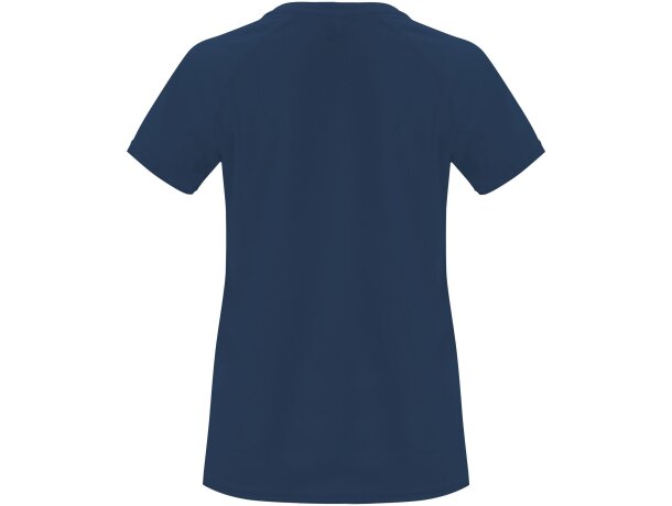 Camiseta deportiva manga corta mujer Bahrain Roly técnica Azul marino detalle 74