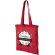 Bolsa 100% algodón asas largas certificado oeko-tex 100 g/m2 Carolina Rojo detalle 1