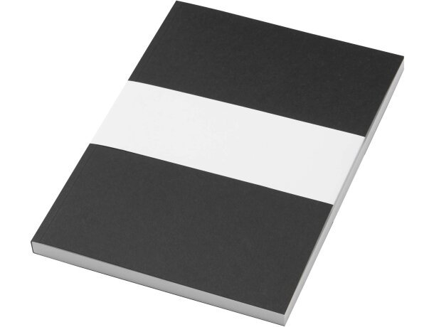 Cuaderno Novella Austen A5 tapa blanda 100 hojas papel FSC Negro intenso detalle 26