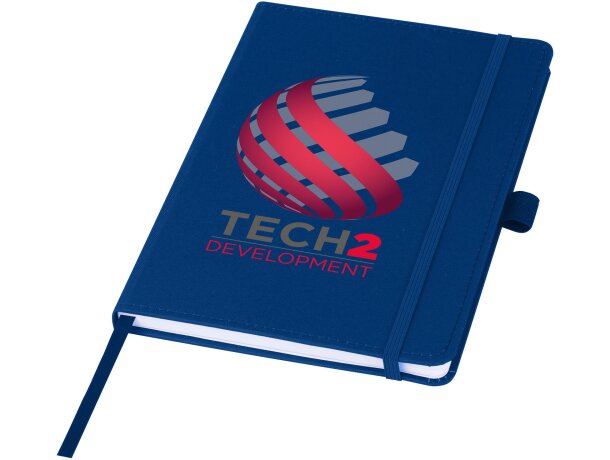 Libreta tapa dura plástico oceánico reciclado Thalaasa FSC Azul detalle 13