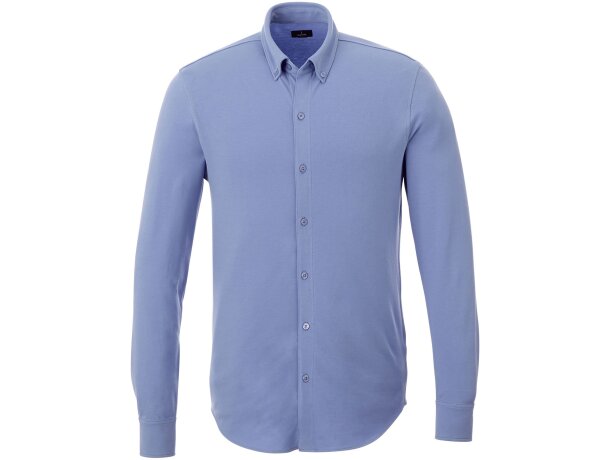 Camisa corporativa elastano 200 g/m2 Elevate Life Bigelow Azul claro detalle 7