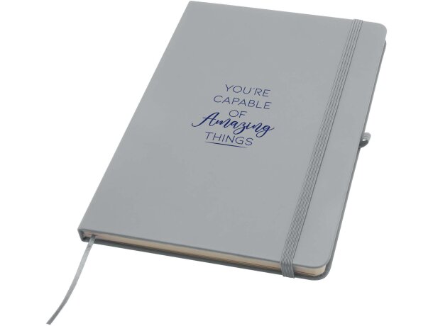 Libreta tapa dura A5 Spectrum Plus con papel certificado FSC Gris detalle 41