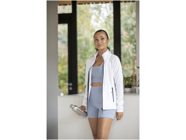 Chaqueta polar mujer Zelus con microforro 140 g/m² Azul detalle 23