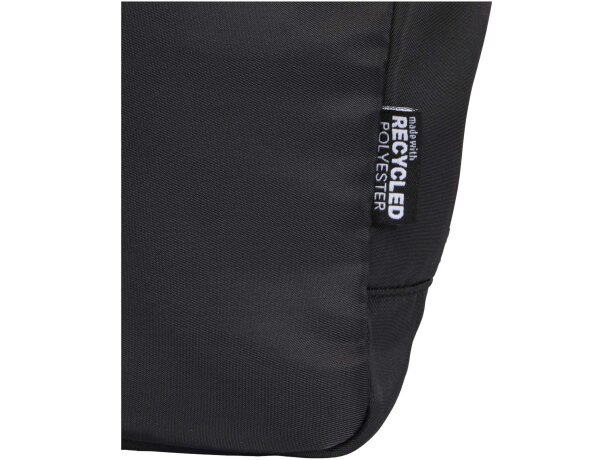 Mochila reciclada de viaje Trip Aware para portátil de 14 Negro intenso detalle 8