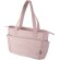 Bolsa tote Puffer acolchada reciclada GRS para portátil 15,6 Rosa empolvado