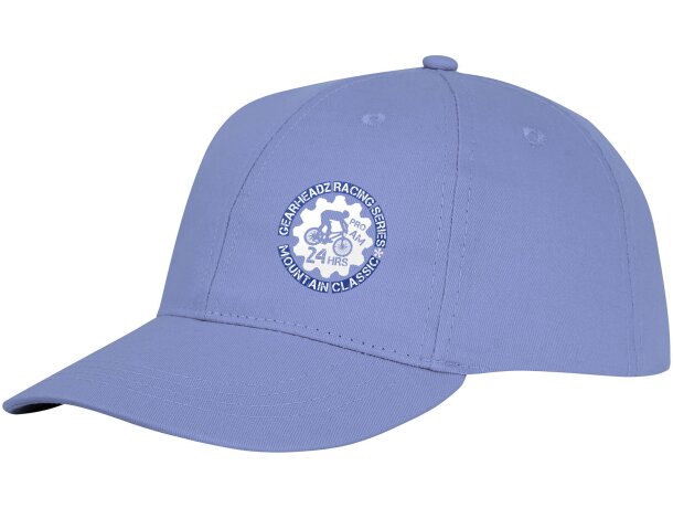 Gorra dividida en 6 paneles. Ideal para merchandising Azul claro detalle 21