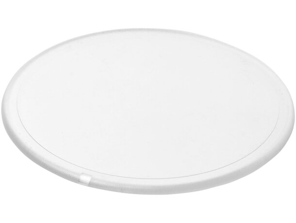 Posavasos redondo Renzo de plástico GPPS personalizable Transparente claro detalle 6