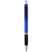 Bolígrafo de colores y goma azul medio
