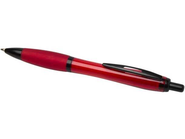 Bolígrafo Nash de plástico reciclado certificado RCS Rojo detalle 27