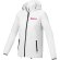 Chaqueta ligera impermeable mujer Dinlas con capucha enrollable Blanco detalle 1