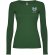 Camiseta manga larga mujer algodón 100% Roly Extreme Verde botella detalle 17