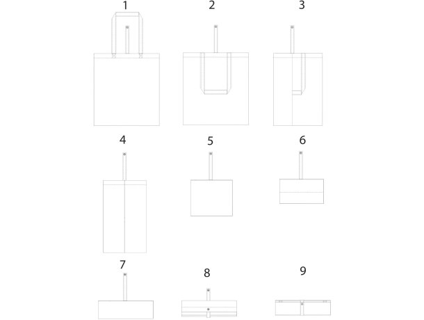 Bolsa Tote plegable de algodón de 100 g/m² Nevada barata