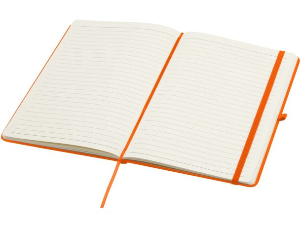 Libreta tapa dura A5 Spectrum Plus con papel certificado FSC Naranja detalle 50