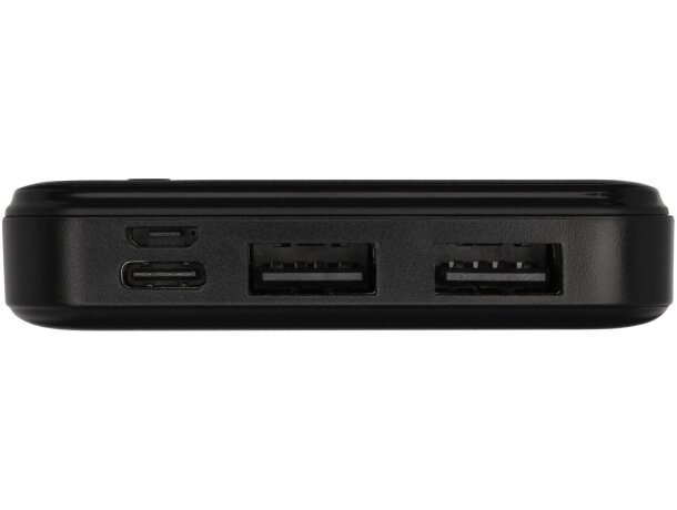 Batería externa reciclada Loop 10000 mAh con doble entrada Negro intenso detalle 8