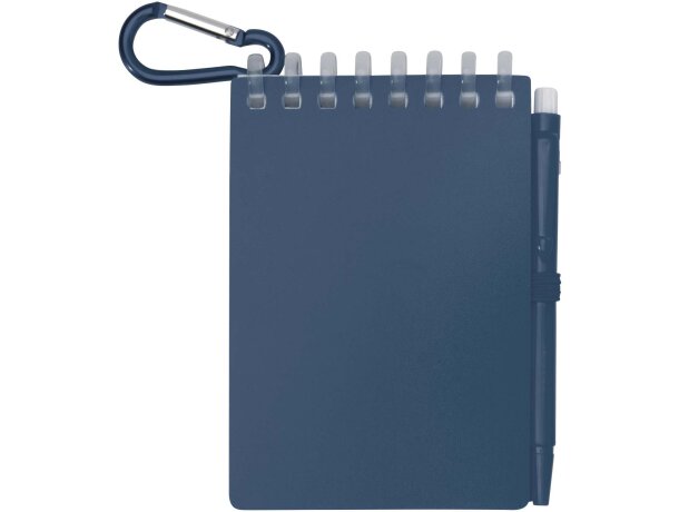 Set libreta tapa blanda y bolígrafo exterior Lig Mini Azul océano detalle 2