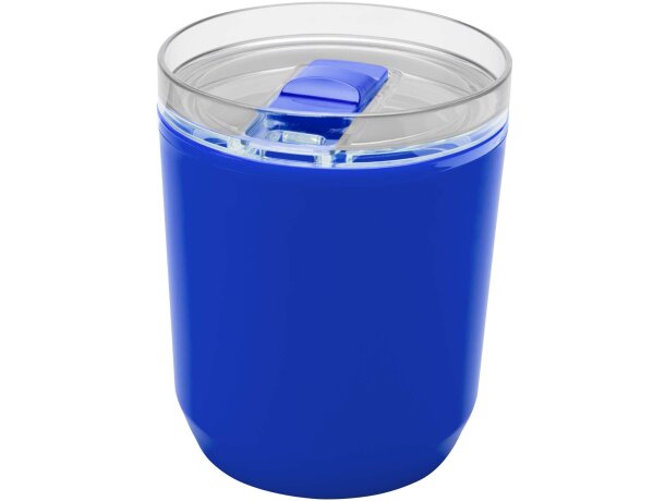 Vaso de doble pared Hudson 180ml plástico reciclado Azul detalle 20