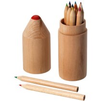 Estuche circular con 12 colores barato madera Estuche circular con 12 colores barato madera
