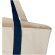 Bolsa tote de algodón reciclado certificado GRS Sam Azul marino/natural detalle 12