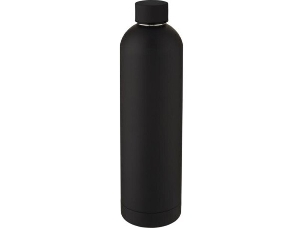 Botella térmica Spring 1L con aislamiento al vacío de cobre Negro detalle 2