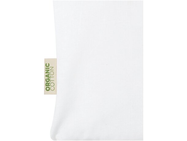 Bolsas de tela impresas algodón orgánico certificado GOTS 140 g/m2 Orissa Blanco detalle 1