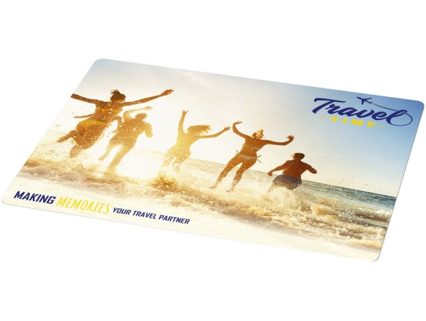 Alfombrilla ratón Lumin con superficie lisa y base antideslizante Blanco detalle 3