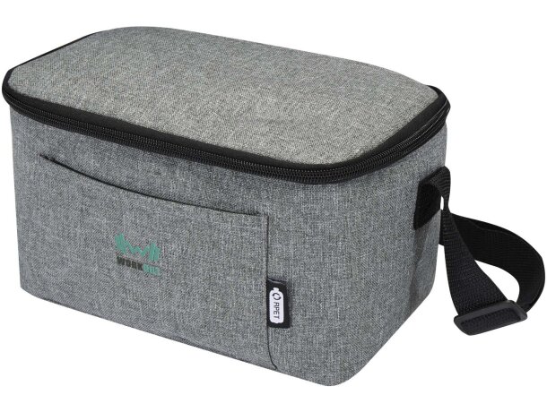 Bolsa nevera Tundra de RPET con certificado GRS para 6 latas Gris mezcla detalle 9