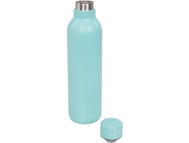 Botella termo con logo con tapa de rosca en acero inoxidable Thor Verde nenta detalle 47