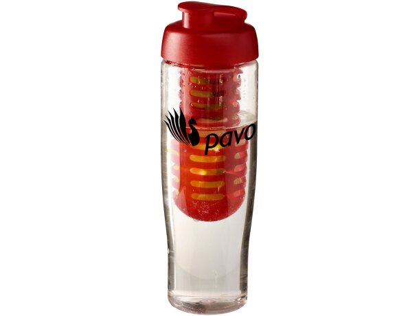 H2O Active® Tempo Bidón deportivo e infusor con Tapa Flip de 700 ml Transparente/rojo detalle 10