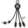 Cable de carga 5 en 1 SCX.design C14 con materiales reciclados Negro intenso detalle 1