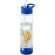 Botella deportiva y ligera con infusor de rosca para fruta 740 ml personalizada personalizado transparente/azul