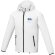 Chaqueta ligera impermeable hombre Dinlas con capucha enrollable Blanco detalle 1
