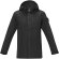 Chaqueta unisex ligera GRS reciclada Kai Negro intenso detalle 8