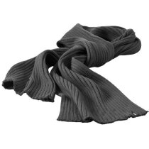 Bufanda de canalé gris barata Bufanda de canalé gris barata