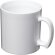 Taza plástico san 300ml con asa integrada personalizable Blanco