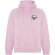Sudadera unisex algodón orgánico Vinson Roly con capucha Rosa claro detalle 16