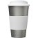 Vaso térmico 350ml con agarradera Americano Plateado/blanco detalle 90