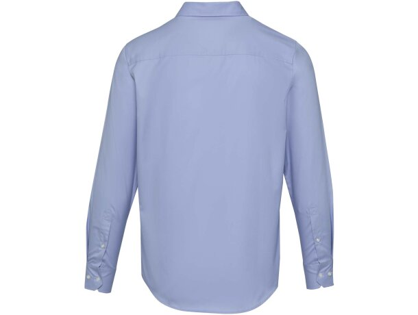 Camisa sarga Citrine hombre algodón BCI certificado 185 g/m² Azul claro detalle 10