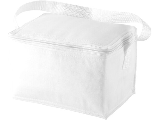 Bolsa térmica para 6 Latas no tejido Spectrum Blanco detalle 2