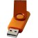 Memoria USB metálica Rotate 4GB con mecanismo rotativo Naranja