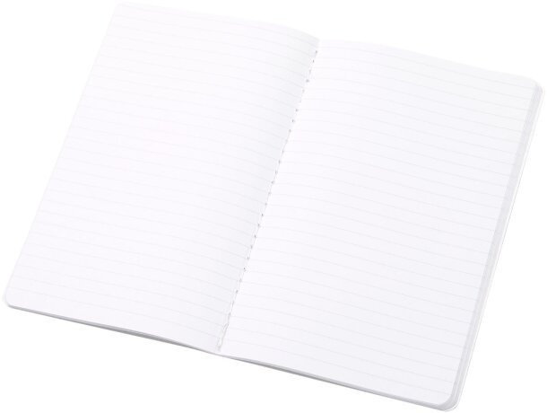 Mini libretas papel triturado con hojas a rayas Blanco detalle 4