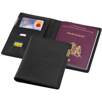 Cartera para el pasaporte negro intenso Cartera para el pasaporte negro intenso