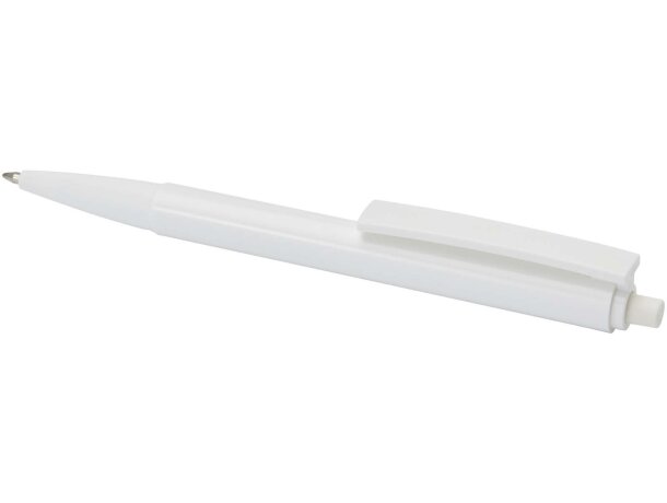 Bolígrafo de plástico reciclado Elsa con tinta líquida negra Blanco detalle 9